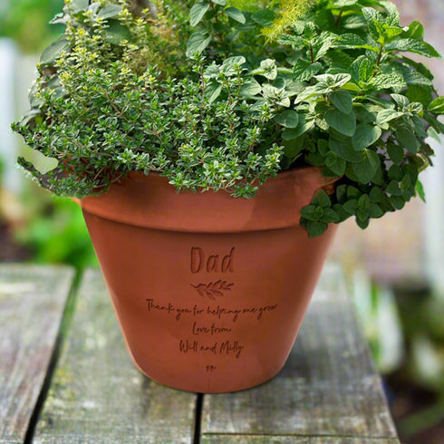 Father's Day Personalised Plant Pot